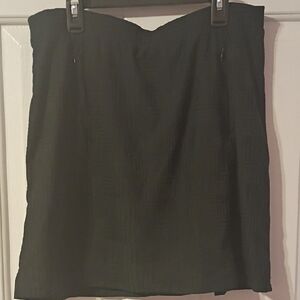 Tail Black Mini Skirt